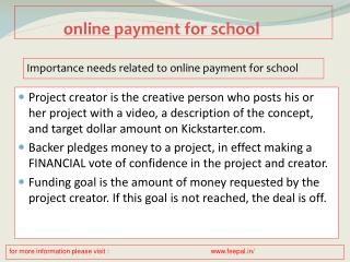 The bes portal of online payment fo school