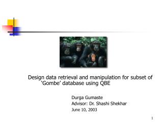 Design data retrieval and manipulation for subset of 	‘Gombe’ database using QBE Durga Gumaste