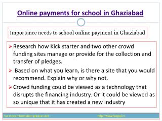 One of the best site of online payment for school in Delhi