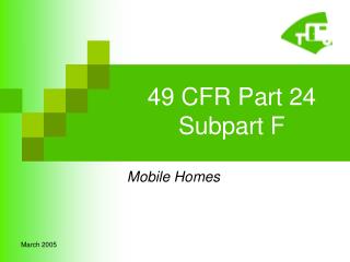 49 CFR Part 24 Subpart F
