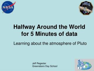 Halfway Around the World for 5 Minutes of data