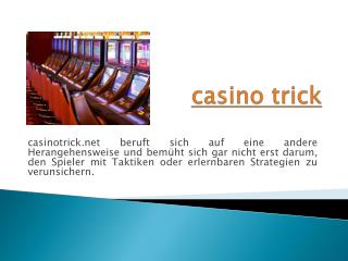 Casino Trick