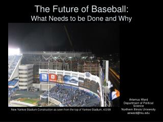 The Future of Baseball: What Needs to be Done and Why