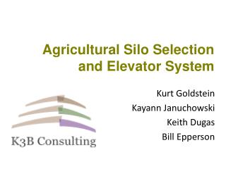 Agricultural Silo Selection and Elevator System