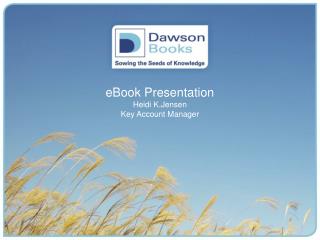 eBook Presentation Heidi K.Jensen Key Account Manager