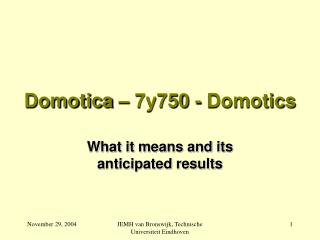 Domotica – 7y750 - Domotics