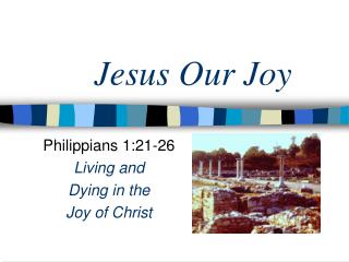 Jesus Our Joy