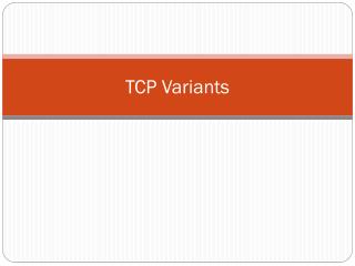TCP Variants