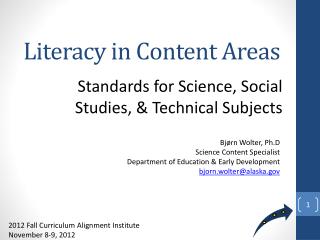 Literacy in Content Areas