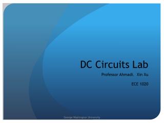 DC Circuits Lab