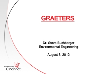 GRAETERS Dr. Steve Buchberger Environmental Engineering August 3, 2012