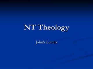 NT Theology