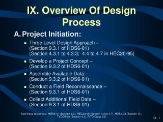 IX. Overview Of Design Process