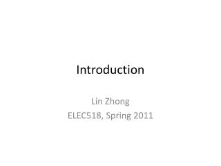 Introduction