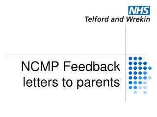 NCMP Feedback letters to parents