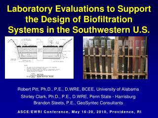 Laboratory Evaluations to Support the Design of Biofiltration Systems in the Southwestern U.S.