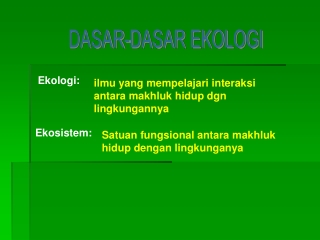 ekologi