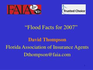 “Flood Facts for 2007”