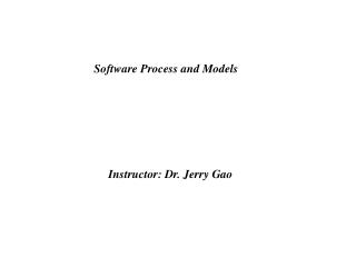Software Process and Models