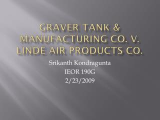 Graver Tank & Manufacturing Co. v. Linde Air Products Co.