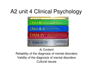 A2 unit 4 Clinical Psychology