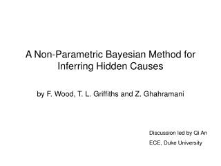 A Non-Parametric Bayesian Method for Inferring Hidden Causes