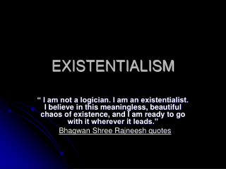 PPT - Existentialism/Nihilism PowerPoint Presentation - ID:2655056