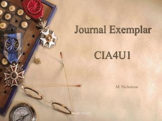 Journal Exemplar CIA4U1