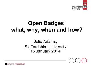 Open Badges: what, why, when and how?