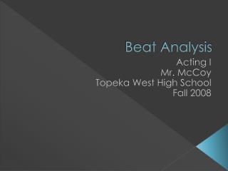Beat Analysis