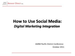 How to Use Social Media: Digital Marketing Integration