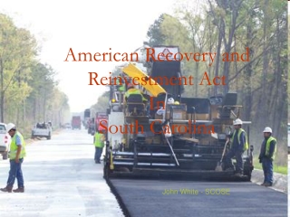 American Recovery and Reinvestment Act In South Carolina