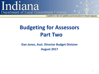 Budgeting for Assessors Part Two