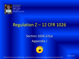 Regulation Z – 12 CFR 1026