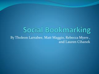 Social Bookmarking