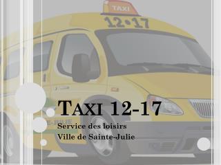Taxi 12-17