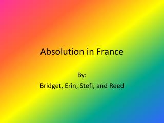 Absolution in France