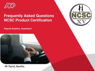 Frequently Asked Questions NCSC Product Certification
