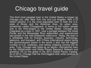Chicago travel guide