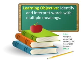 Learning Objective: Identify and interpret words with multiple meanings.