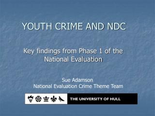 YOUTH CRIME AND NDC