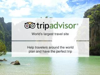 World’s largest travel site
