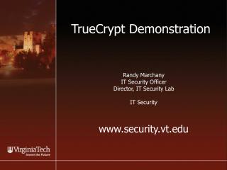 TrueCrypt Demonstration