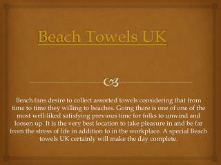 Beach Towels UK