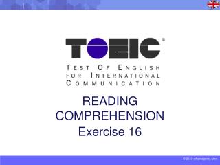 READING COMPREHENSION Exercise 16