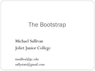 The Bootstrap