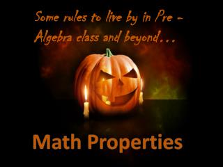 Math Properties