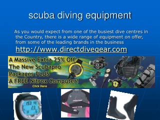 diving gear