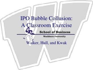 IPO Bubble Collusion: A Classroom Exercise