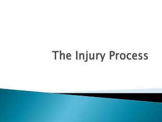 The Injury Process